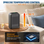 Portable Space Heater with Adjustable Thermostat