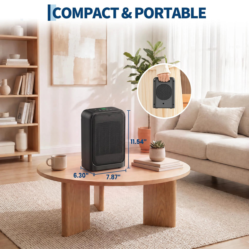 Portable Space Heater with Adjustable Thermostat